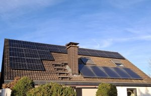 Photovoltaik-Anlage auf einem Einfamilienhaus in Werl